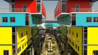 Illustration for article titled This Floating Barge City Is the Most Far-Flung Immigration Solution Yet